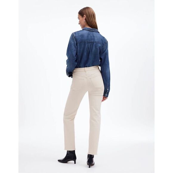 Madewell The '90s Straight Jean in Vintage Canvas Size 27 NWT - Picture 4 of 12